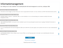 Tablet Screenshot of informatie-management.blogspot.com