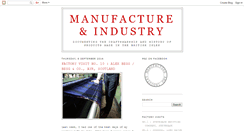 Desktop Screenshot of manufactureandindustry.blogspot.com