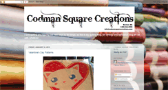 Desktop Screenshot of codmansquarecreations.blogspot.com