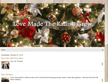 Tablet Screenshot of lovemadetheradishgrow.blogspot.com