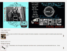 Tablet Screenshot of choosingjoythepoolefamilyjournal.blogspot.com