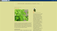 Desktop Screenshot of crunchygranolababycsa.blogspot.com