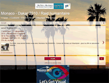 Tablet Screenshot of monaco-dakar2010.blogspot.com