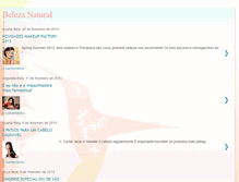 Tablet Screenshot of beleza-natural2012.blogspot.com