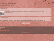 Tablet Screenshot of chasingxrainbows.blogspot.com