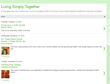Tablet Screenshot of livingsimplytogether.blogspot.com
