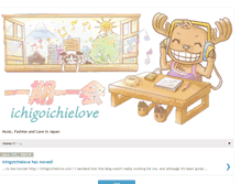 Tablet Screenshot of ichigoichielove.blogspot.com