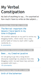 Mobile Screenshot of myverbalconstipation.blogspot.com