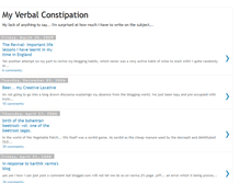 Tablet Screenshot of myverbalconstipation.blogspot.com