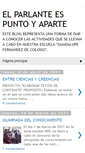 Mobile Screenshot of elparlanteespuntoyaparte.blogspot.com