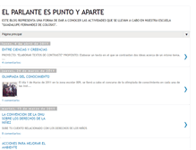 Tablet Screenshot of elparlanteespuntoyaparte.blogspot.com