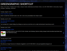 Tablet Screenshot of greengraphicshortcut.blogspot.com