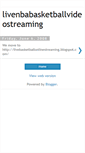 Mobile Screenshot of livenbabasketballvideostreaming.blogspot.com