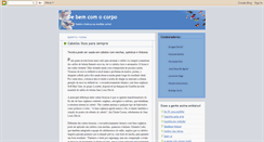 Desktop Screenshot of debemcomocorpo.blogspot.com
