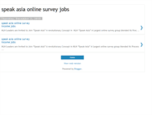 Tablet Screenshot of onlinesurvey-form.blogspot.com