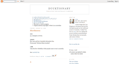 Desktop Screenshot of ducktionary.blogspot.com
