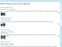 Tablet Screenshot of beeweemsjourneytoalaska.blogspot.com