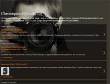 Tablet Screenshot of chroniqueshysteriques.blogspot.com