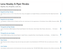 Tablet Screenshot of lenaandpiper.blogspot.com