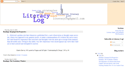 Desktop Screenshot of literacylog.blogspot.com