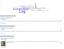 Tablet Screenshot of literacylog.blogspot.com