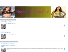 Tablet Screenshot of nayanthara-fan-club.blogspot.com