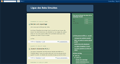 Desktop Screenshot of liguedesbobssimules.blogspot.com