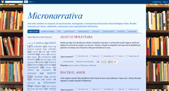 Desktop Screenshot of micronarrativa.blogspot.com