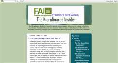 Desktop Screenshot of microfinanceinsider.blogspot.com