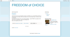 Desktop Screenshot of freedomofchoice15.blogspot.com