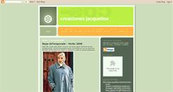 Desktop Screenshot of creaciones-jacqueline.blogspot.com