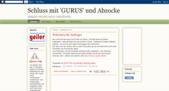 Desktop Screenshot of anti-guru-abzocke.blogspot.com