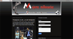 Desktop Screenshot of mujeresmillonarias.blogspot.com