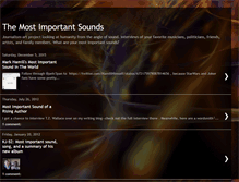 Tablet Screenshot of mostimportantsound.blogspot.com