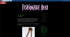 Desktop Screenshot of fashionably-dead.blogspot.com