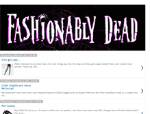 Tablet Screenshot of fashionably-dead.blogspot.com