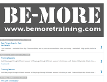 Tablet Screenshot of bemoretraining.blogspot.com