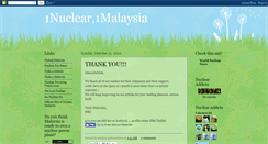 Desktop Screenshot of onenuclearmalaysia.blogspot.com