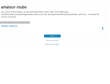 Tablet Screenshot of amateur-xtube.blogspot.com