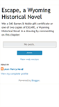 Mobile Screenshot of escapewyomingnovel.blogspot.com