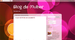 Desktop Screenshot of blogdemulher.blogspot.com