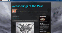 Desktop Screenshot of meanderingsofthemuse.blogspot.com