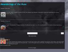 Tablet Screenshot of meanderingsofthemuse.blogspot.com