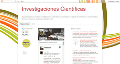 Desktop Screenshot of investigacionciencia.blogspot.com