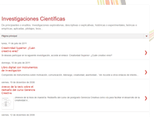 Tablet Screenshot of investigacionciencia.blogspot.com