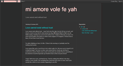 Desktop Screenshot of miamorevolefeyah.blogspot.com
