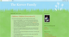 Desktop Screenshot of keeverkids.blogspot.com