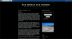 Desktop Screenshot of oldworldoldschool.blogspot.com