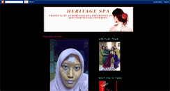 Desktop Screenshot of heritagespa.blogspot.com