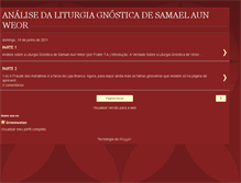 Tablet Screenshot of analisedaliturgia.blogspot.com